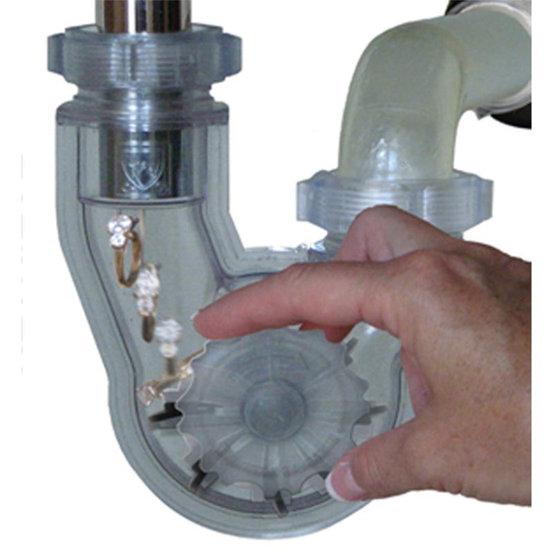 Permaflow Never Clog Transparent Abs 1-1/2" P-Trap (Includes 1-1/2" To 1-1/4" Reducing Gaskets) - For Kitchen & Bath/Lavatory - Image 4